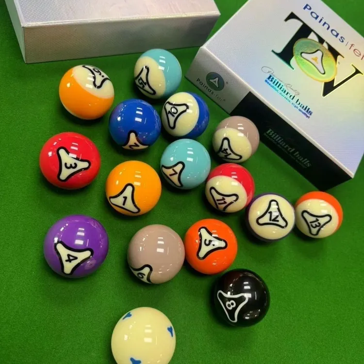 戴纳斯菲同款白金水晶TV球中式黑八美式桌球用品赛季专用台球子