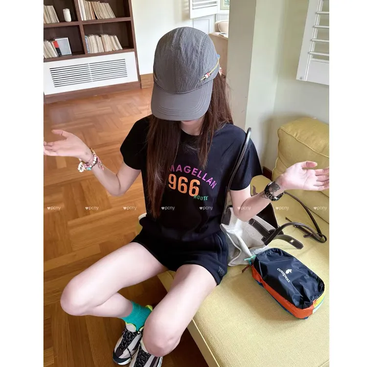 PCNY「麦哲寻踪」不理理秋季新款小众女装时尚休闲短袖T恤