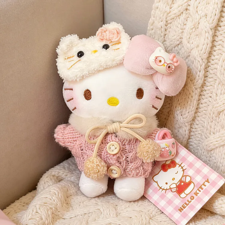 正版hellokitty暖织桃桃kt三丽鸥包包挂件惊喜书包送人生日礼物女