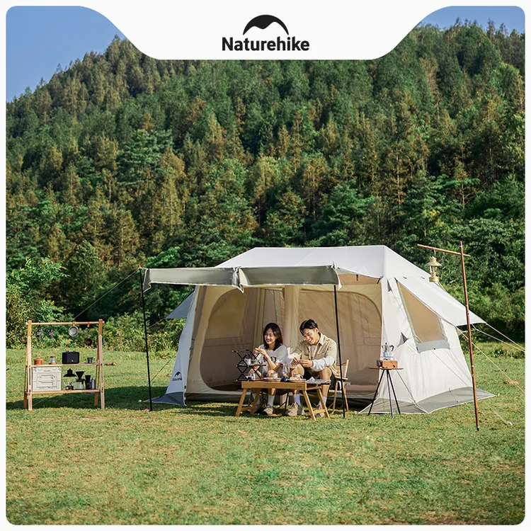 Naturehike挪客屋脊8.5充气帐篷户外露营大空间防雨防晒小屋帐