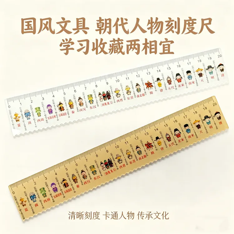 【老师推荐】中国历史朝代时间顺序尺学生实用历史时间轴知识直尺商品图