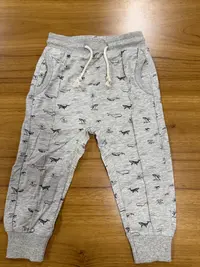 英单伦敦小狗灰色卫裤