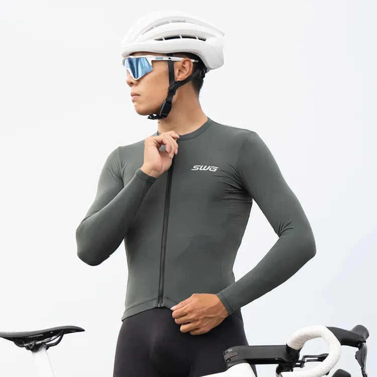 SWG铭胜春夏季透气长袖自行车骑行服男山地公路车衣服骑行服装备