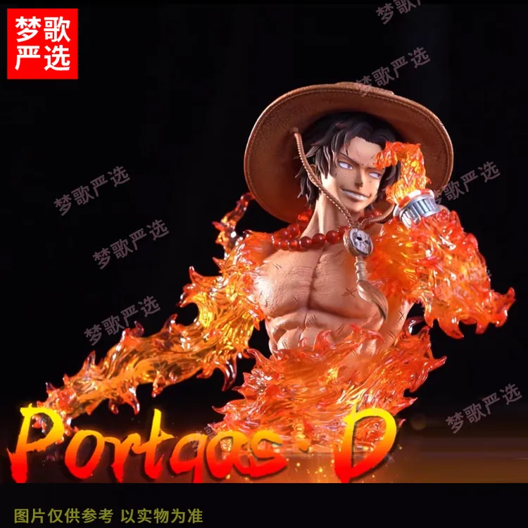 【梦歌精品】13cm漫奇半身像艾斯可发光海贼王动漫潮玩GK手办模型商品图