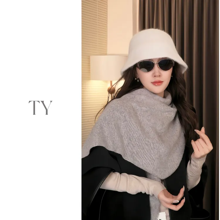 轻奢气质羊毛渔夫帽女秋冬百搭显脸小盆帽