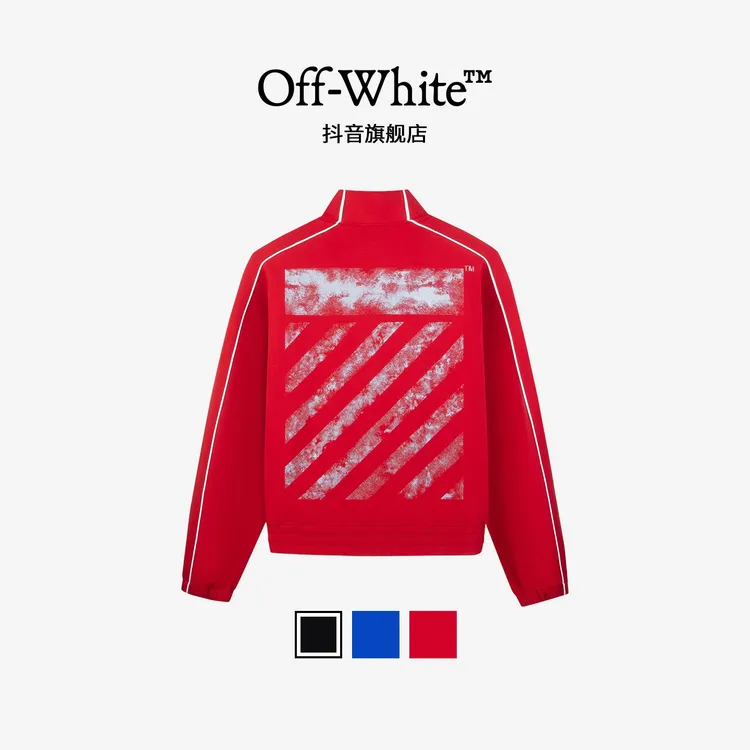OFF-WHITE闪粉喷绘斜纹夹克外套潮流新品 男女同款商品图