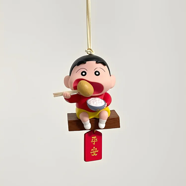 马铃薯蜡笔小新汽车挂件可爱卡通车载摆件创意后视镜装饰品挂饰