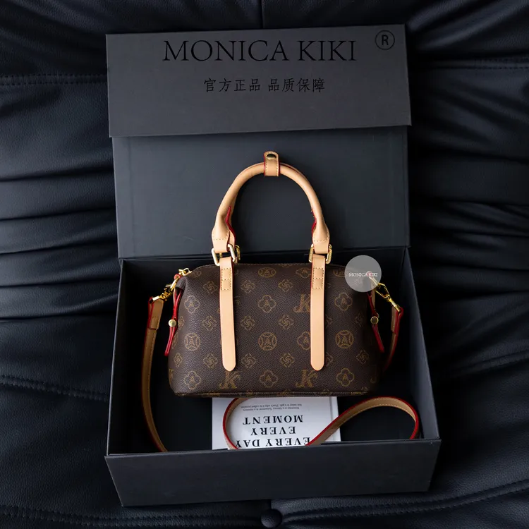 MONICA KIKI/莫妮卡奇奇2025波士顿单肩斜挎手提包时尚百搭潮流