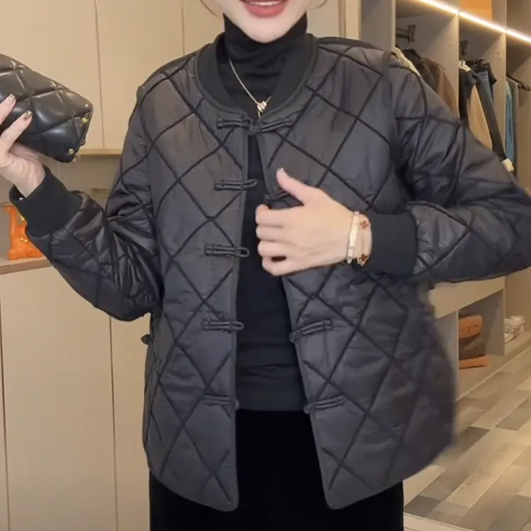 新中式亮扣薄棉服GFYC8889