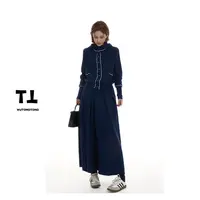 现货【寄春野】秋季连帽针织衫两件套女韩版休闲半身裙套装62618