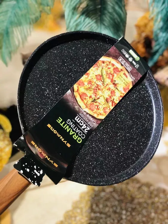 （hasoy新疆包邮）家用24cm麦饭石平底锅不粘锅烘焙早餐煎锅耐用商品图