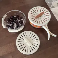 新款多功能沥水篮折叠手柄带盖洗水果蔬菜厨房保鲜碗