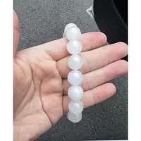 天然和田新疆白玉手串8mm-（赠弹力绳）