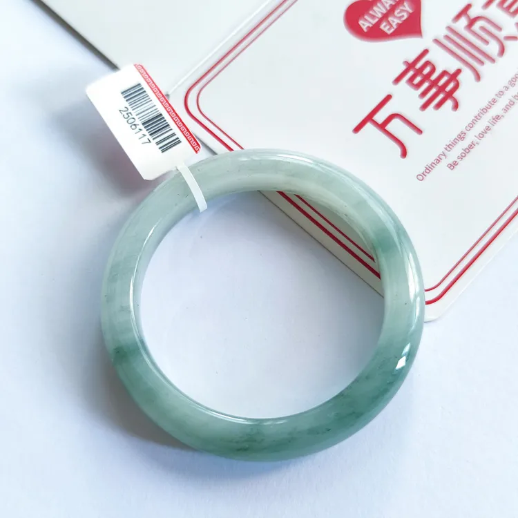 新疆天然天山翠玉手镯正宗上等镯子100%天然玉手镯玉镯在线美人镯