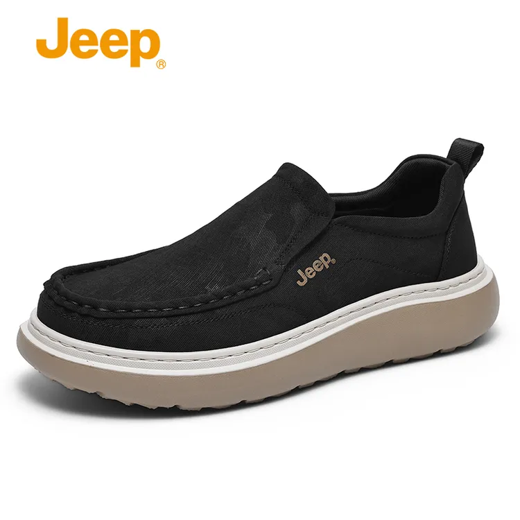 JEEP/吉普男士夏季透气时尚休闲防滑软底一脚蹬徒步鞋