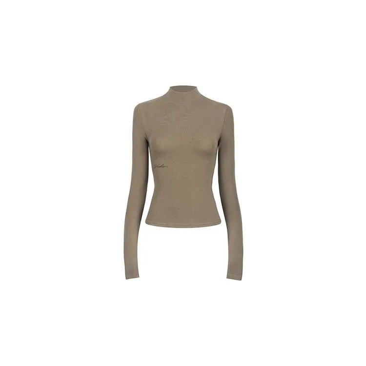 秋冬长袖打底衫内搭修身显瘦百搭纯色女士春秋薄款保暖半高领针织