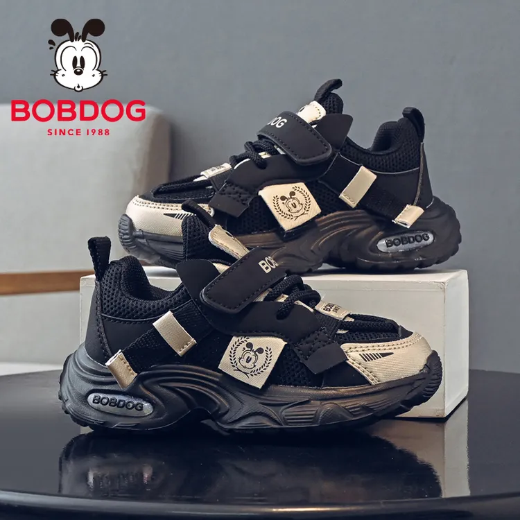 Bobdog/巴布豆女童鞋子韩系儿童户外鞋男童秋款鞋子10-15岁运动鞋