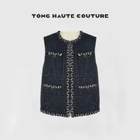 【胧月】25年新款百搭轻奢定制高级感羊毛时尚马甲 YW260