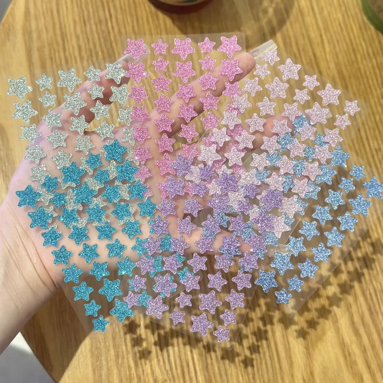 【进账】彩色爆闪亮片星星痘痘贴隔离遮瑕胶体净痘贴轻薄透气可上妆