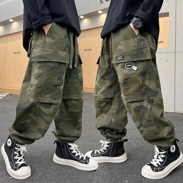 4儿童装5男童6工装裤7春秋款2025新款8春装9男孩12运动长裤子15岁