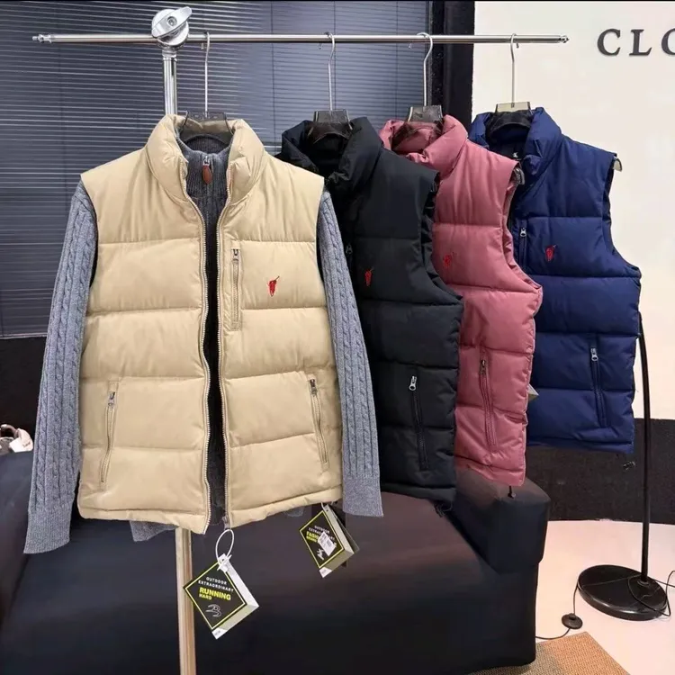 马甲冬季立领新款秋冬高品质百搭刺绣同款