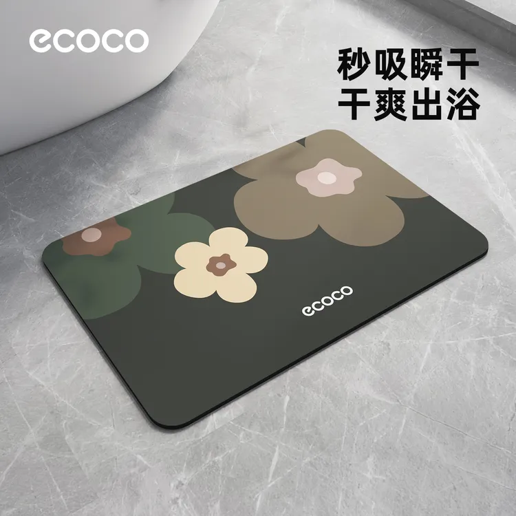 意可可防滑防水脚垫家用速干卫生间厕所入户浴室地毯门口吸水地垫