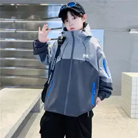 儿童冲锋衣春秋外套2025新款秋季男童户外防风防水中大童帅气上衣