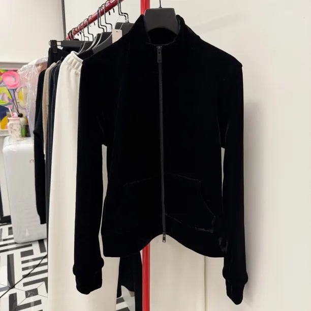 ZHOUFAFA l 丝绒面料加绒卫衣外套