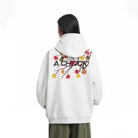 【Achock官方店】潮牌嘻哈枫叶刺绣连帽卫衣美式复古情侣上衣外套