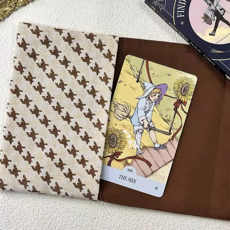 纯手工 塔塔卡牌袋 雷诺曼 手制 精美年收纳袋 三折毛巾卷千鸟格