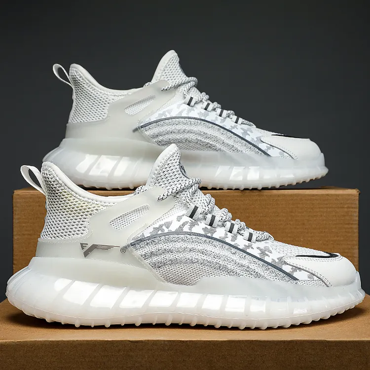 V.YERXU威亚逊透气休闲夜光运动百搭舒适情侣跑步潮鞋vy运动鞋