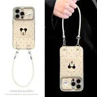 波点米奇适用苹果17华为vivo/oppo小米iPhone16pro电镀视窗手机壳
