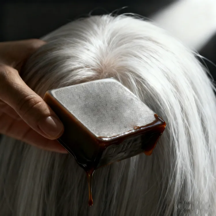 墨旱莲侧柏叶草本养发洗头皂