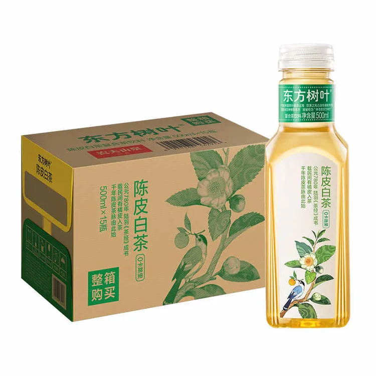 农夫山泉东方树叶无糖茶饮料新品陈皮白茶500ml*15瓶