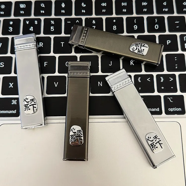【心系天下】高端金属男士防风绿焰打火机高级轻奢个性耐用送男友
