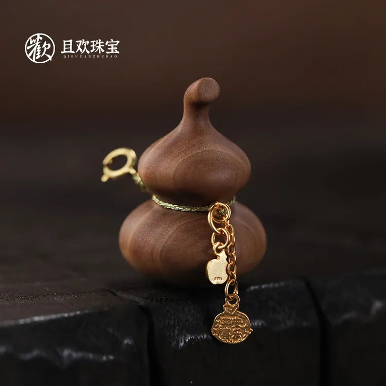 【隐山川吊坠】天然臻选老山檀宝瓶葫芦胖墩八宝葫芦吊坠文玩风