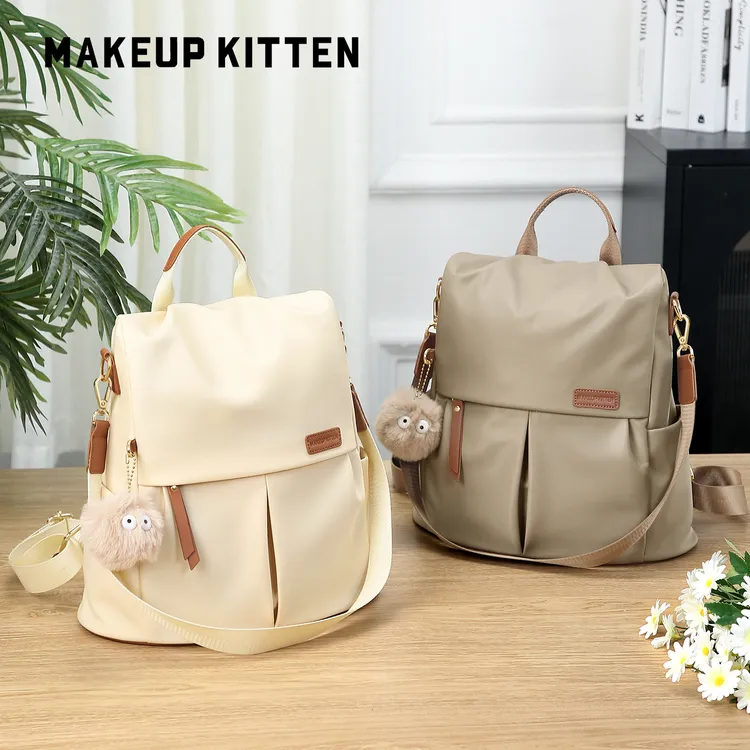 MAKEUP KITTEN新款时尚百搭双肩包女旅游轻便大容量通勤出行女包