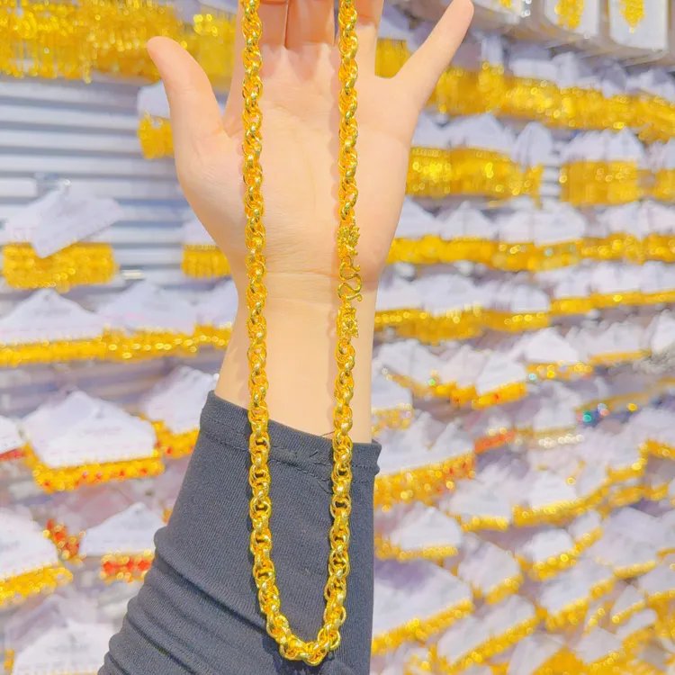 铜合金项链 铜合金 时尚百搭民族风女士精美个性长链首饰