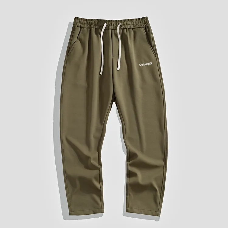 保罗2025年秋冬季新款爆款宽松直筒休闲裤刺绣美式潮流男士休闲裤