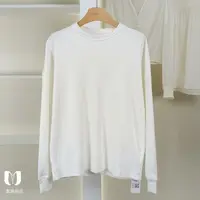 麦迪尚品【美】50701127 春季简约百搭长袖T恤衫品牌撤柜女装