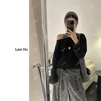 云迹 时尚百搭假两件灰色系宽松上衣86213