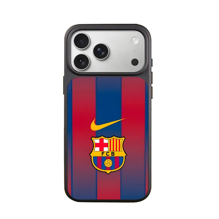 磁吸巴萨苹果17promax手机壳iphone16小众15小米14华为mate70