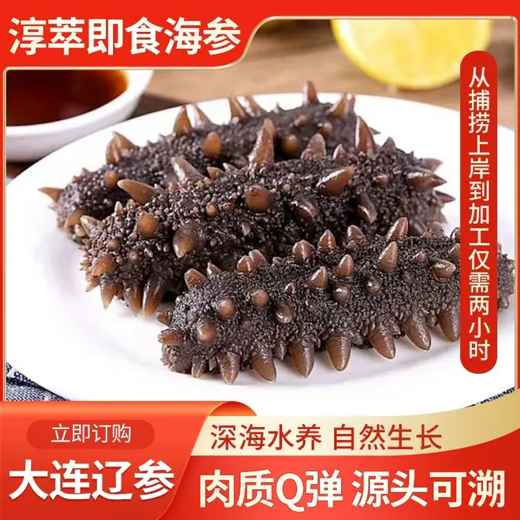 【淳萃】即食【尝鲜装】海参肉厚刺参秋参大连工厂出品