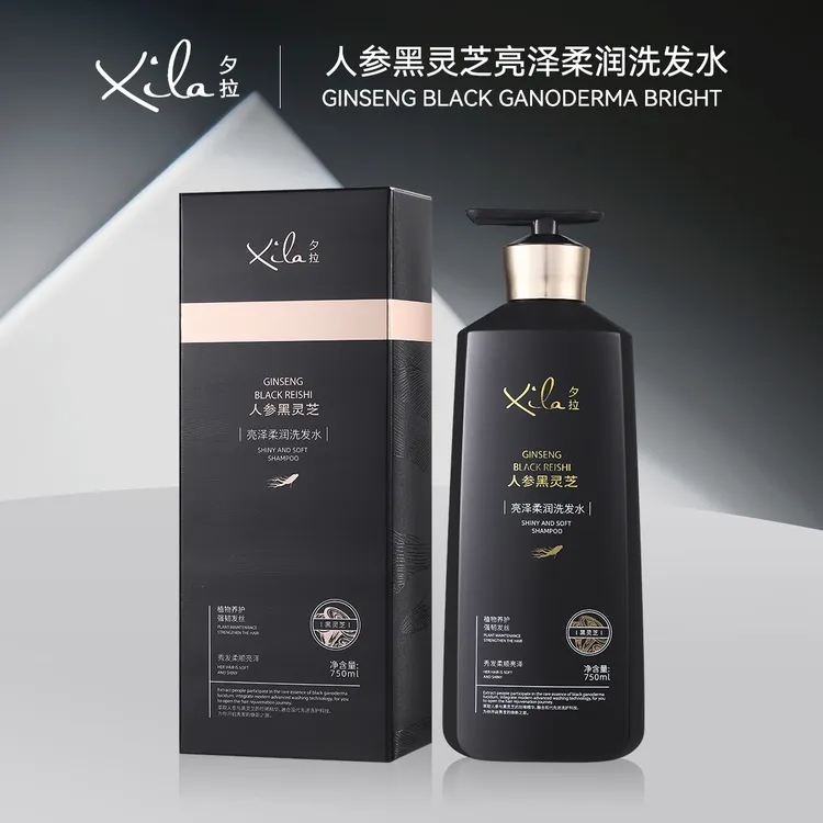 S20736-XiLa夕拉人参黑灵芝亮泽柔润洗发水750ml
