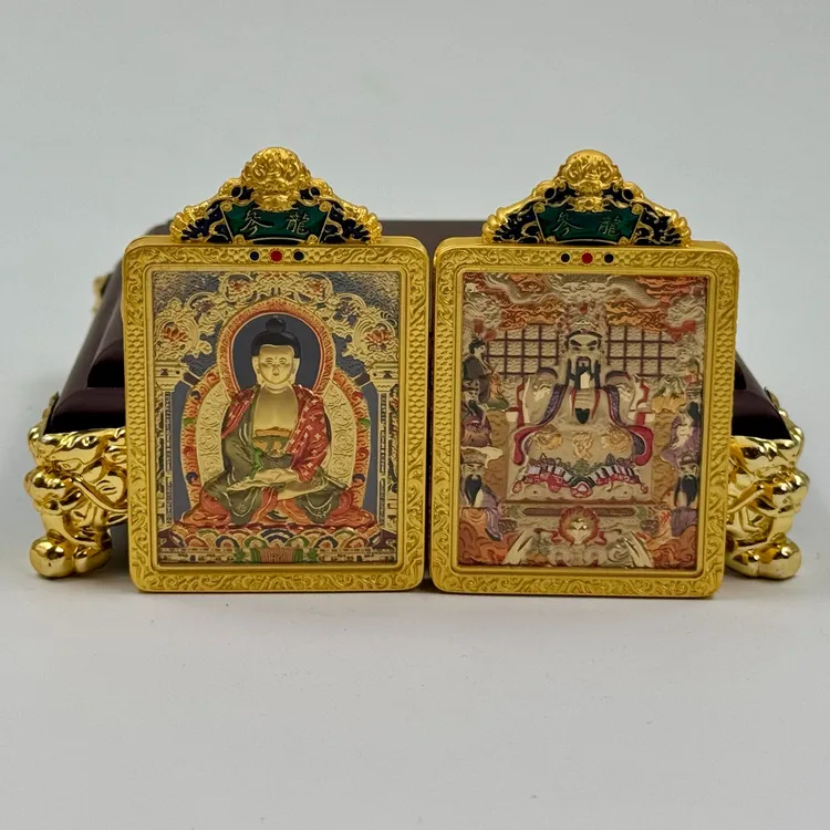 铜合金铅玻璃吊坠 五台山直发 龙参吊坠