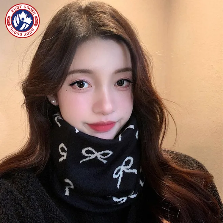 RUDY GOOSE围脖女冬季韩版百搭围巾面罩两用女护颈椎保暖户外骑行