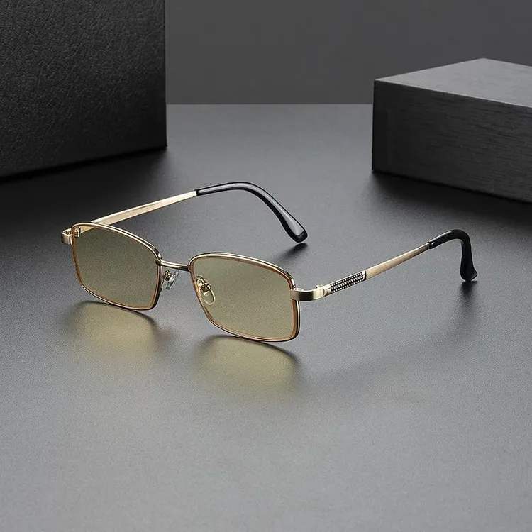 红叶水晶2001红叶时尚高清护眼竹叶青水晶镜片老花镜