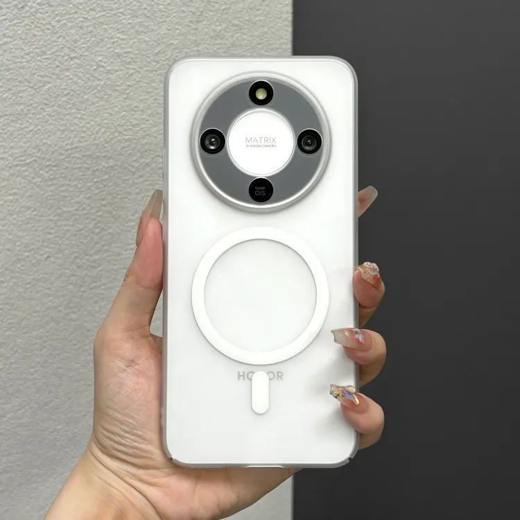 适用荣耀x70手机壳防摔超薄磨砂磁吸冰雾肤感荣耀x60简约全包壳