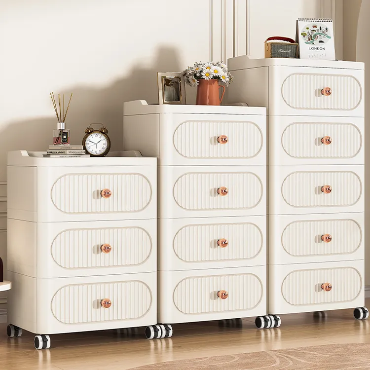 35面宽欧式抽屉式收纳柜简易床头柜组装式储物柜