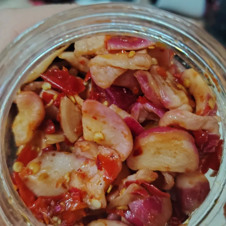 湖北监利特产 监利酱红萝卜下饭菜瓶装农家酱萝卜500g/份 包邮